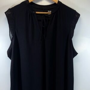 EVRI Black Textured Blouse